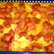 Hot Dog Potato Casserole