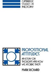 Propositional Attitudes (Mark Richard)