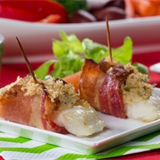 Bacon and Fish Rolls