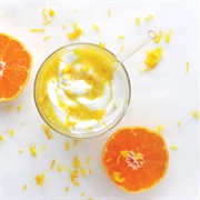 Orange and White Food
