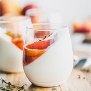 Peach Yoghurt With Panna Cotta Flavour