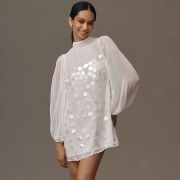 Dress Decorated With Oversized Sequins