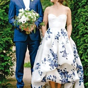 Floral Skirt, Non-Floral Top