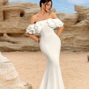 Off-Shoulder Ruffled Straps