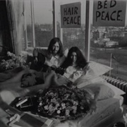 John Lennon and Yoko Ono in Their "Bed-In"