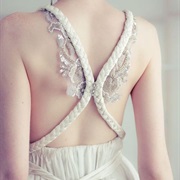 Braided Rope Straps on Back of Dress