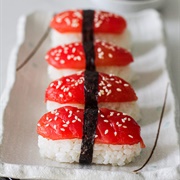 Sushi With Marinara Sauce