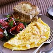 Slow-Roasted Tomato and Cheese Omelette