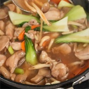 Chow Mein Noodles With Chicken Gravy