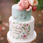 Words Handpainted on Cake