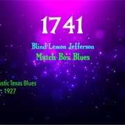 #7743 Match Box Blues by Blind Lemon Jefferson