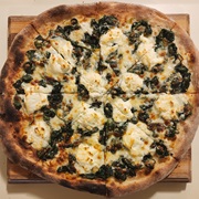 Spinach Ricotta White Pizza