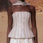 Bodice With Multi-Directional Lines Over Boning Lines