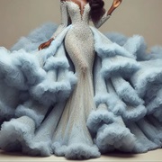 Detachable Overskirt of Cloud Ruffles