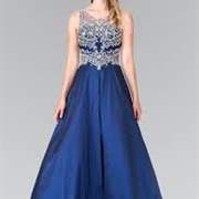 Beaded Bodice Bridesmaid Dress