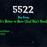 #8797 It's Better to Have (And Don't Need) by Don Covay