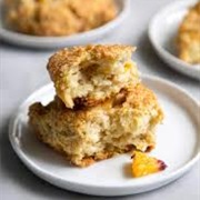 Peach Crumb Cake Scone