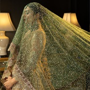 Dupatta Worn as Blusher Veil