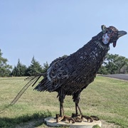 Giant Pheasant Made of Railroad Spikes (Chamberlain, SD)