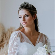 Black Bridal Tiara