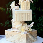 Gift Box Wedding Cake