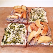 Lamb & Potato Sandwich With Mint Sauce