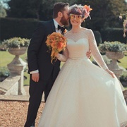 Polka Dot Wedding Dress