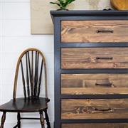 Two-Tone Wood Dresser