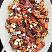 Roasted Butternut Squash With Spicy Onions