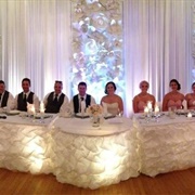 Head Table at Wedding Reception