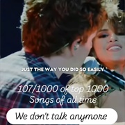 #380 We Don't Talk Anymore by Charlie Puth Featuring Selena Gomez