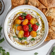 Za'atar Whipped Feta With Roasted Tomatoes