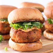 Salmon Croquette Sandwich