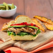Soy Date Chicken Sandwich With Sweet Soy Sauce