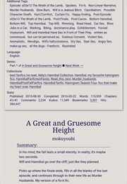 A Great and Gruesome Height (Mokuyoubi)