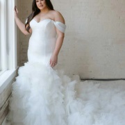 Silk and Tulle Wedding Dress