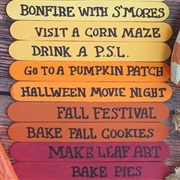 Make a Fall Bucket List