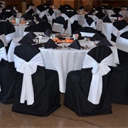 Full Chair Covers With Bows