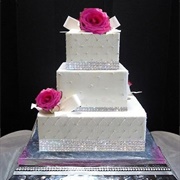 Cake With Edible Diamonds