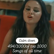 #1156 Calm Down by Rema Featuring Selena Gomez