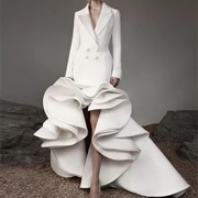 Blazer Dress With Elaborate Skirt