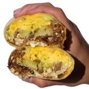 Brisket Verde Breakfast Burrito