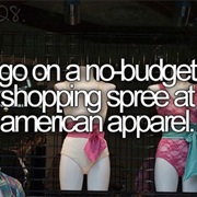 Go on a Non-Budget Shopping Spree in American Apparel