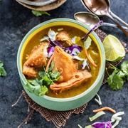 Burmese Samosa Soup