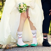 Shoes With Socks on Bride