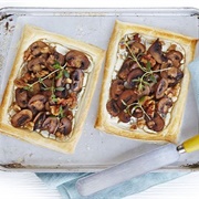 Red Onion, Mushroom, Goats Cheese Tartlets