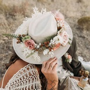 Decorated Bridal Hat