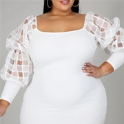 Checker Pattern on Wedding Dress