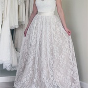 Lace Skirt (But Not Top) Wedding Dress