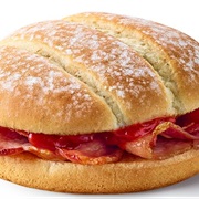 Bacon Roll With Ketchup
